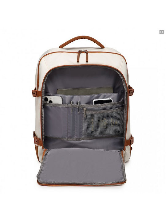 Miss Lulu Backpack Backpack for 15.6" Laptop Beige EM2413