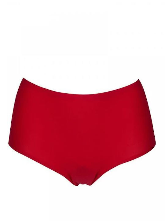 Висока талия Дамско Слип 2Pack без Шевове Red