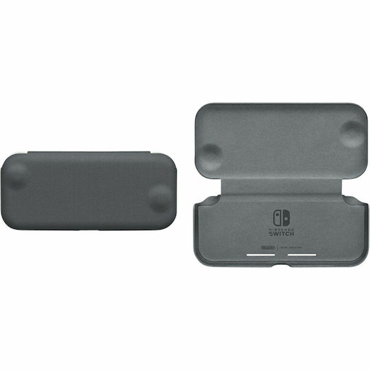 Nintendo Flip Cover Υφασμάτινη Θήκη Προστασίας για Κονσόλα Switch Lite Γκρι