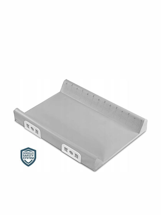 Sensillo Hard Changing Pad made of Fabric Grey for Bed