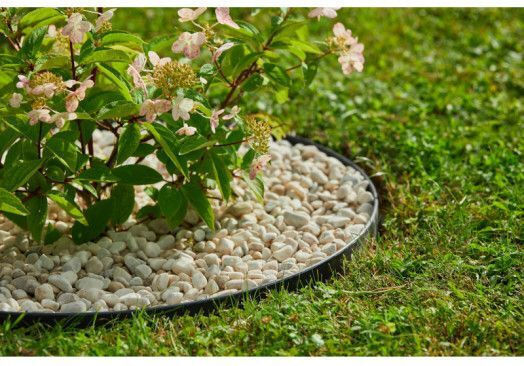 Gardin Πλαστική Μπορντούρα Κήπου σε Μαύρο Χρώμα