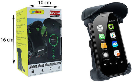 Andowl Kabellose Handy-Ladehalterung Motorrad Q-sj52 Handy-Ladehalterung 075954