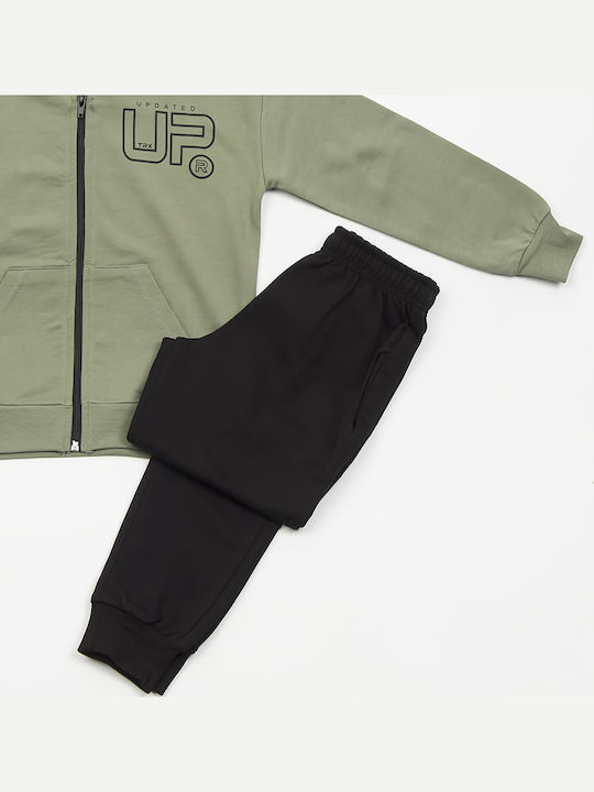 Kids Tracksuit Set With Khaki Jacket 2 Pieces