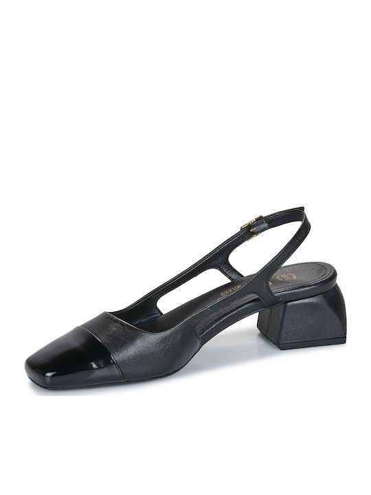 Pumps mit Riemchen Schwarz
