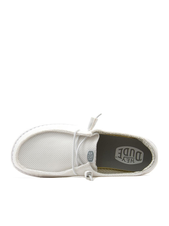 Wendy Women's Moccasins in White Color