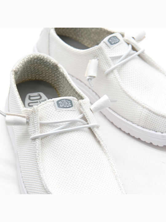 Wendy Women's Moccasins in White Color