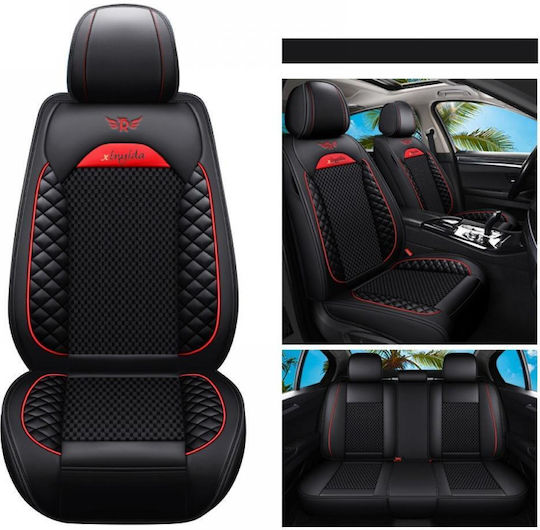 Set Huse Auto 12buc Piele Negru
