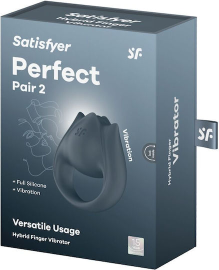 Satisfyer Perfect Pair Vibrant Inel Cock Silicon Gri