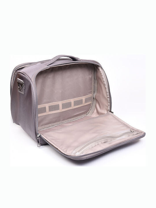 Airtex Τσάντα Beauty Case Γκρί Αδιάβροχο Ύφασμα Cbt45wt 25458-07
