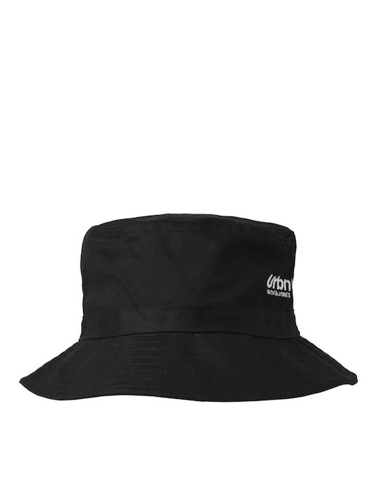 Jack & Jones Υφασμάτινo Ανδρικό Καπέλο Στυλ Bucket Μαύρο