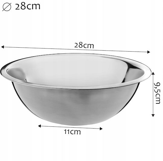 Kadax Σαλατιέρα Inox Ασημί