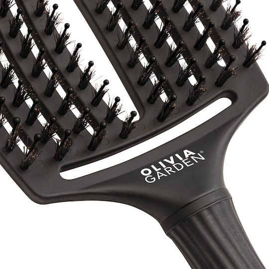 Olivia Garden Alista Home Haarbürste Schwarz