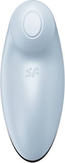Satisfyer Tap & Climax 2 Clitoral Vibrator 11cm Blue