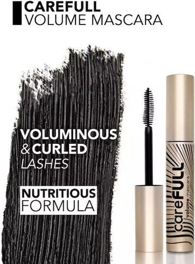Nährende Volumen-Mascara Vitamin E Flormar Carefull Volume Farbton Schwarz Kapazität 11 ml