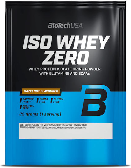 Biotech USA Iso Whey Zero Whey Protein Gluten & Lactose Free with Flavor Vanilla 25gr