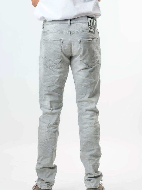 Jean Ανδρικό Παντελόνι Τζιν με Slim Εφαρμογή Grey