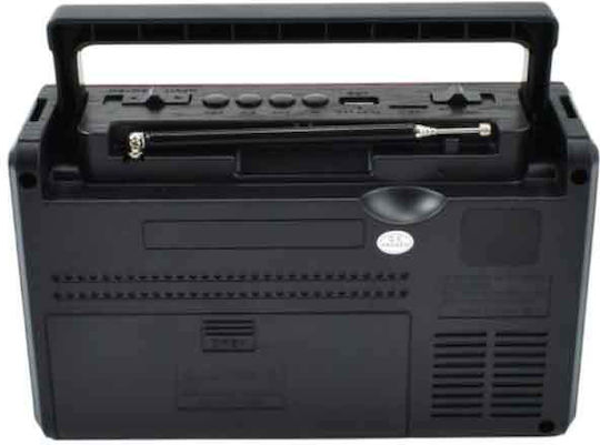 Andowl Q-FM40 Φορητό Ραδιόφωνο Μπαταρίας με USB Ασημί