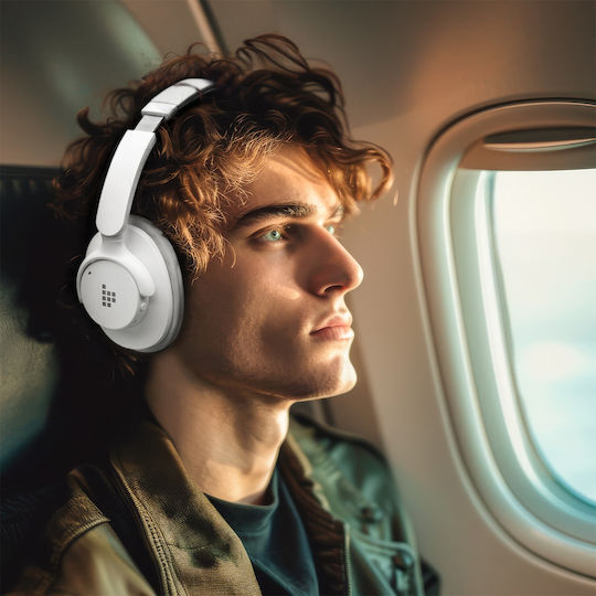 Tronsmart Sounfii Q20 Ασύρματα / Ενσύρματα Over Ear Ακουστικά με 60 ώρες Λειτουργίας Λευκά