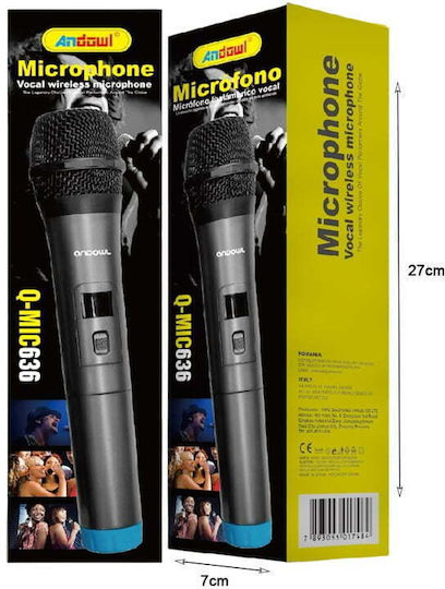 Andowl Q-MIC636 Μικρόφωνο Χειρός για Φωνητικά
