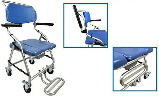 Dr. Happy Toilet Wheelchair Transfer Chair Patients Shower Dr Happy Scaun de toaletă cu spătar