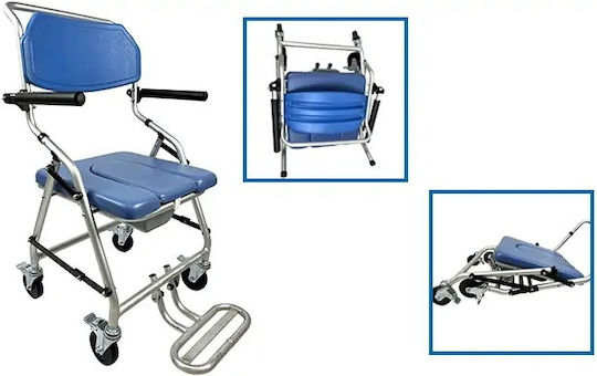 Dr. Happy Toilet Wheelchair Transfer Chair Patients Shower Dr Happy Scaun de toaletă cu spătar