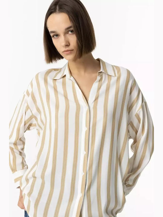 Women's Long Sleeve Shirt White Sand