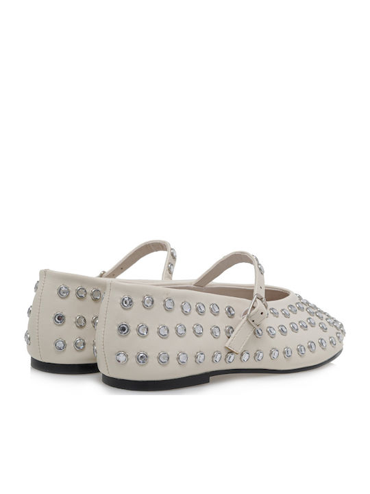 Damen Ballerinas Off White