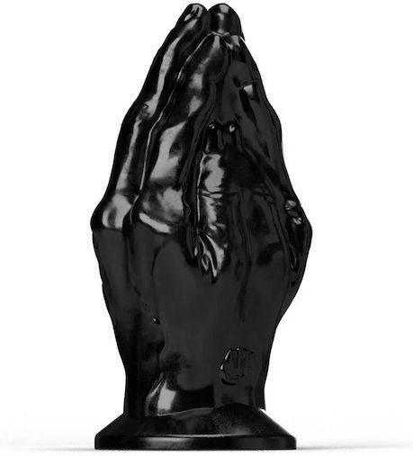 All Black Steroid Fisting Hail Mary Анално дилдо XXLarge Черен 24см