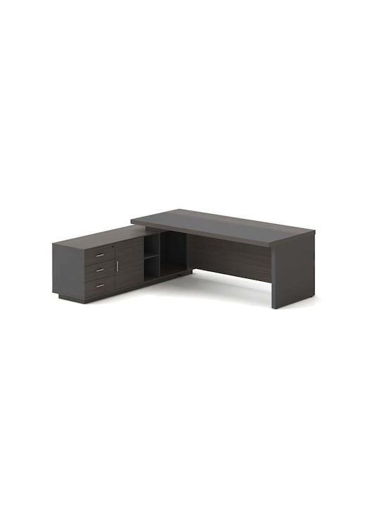 Professionelles Büro Vip Holz Grey Walnut 180x90x75cm
