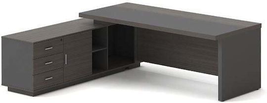Professionelles Büro Vip Holz Grey Walnut 180x90x75cm