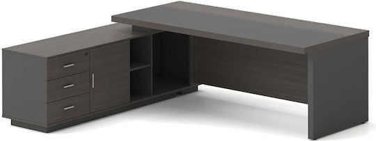 Professionelles Büro Vip Holz Grey Walnut 180x90x75cm