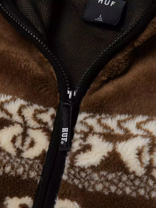 Bronze56k Herren Fleecejacke Brown