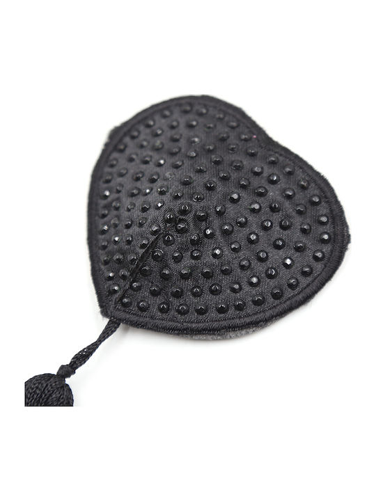 Naughty Toys Burlesque Jewel Nippelabdeckungen Schwarz Burlesque Jewel Nippelpasties