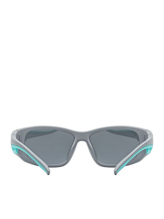 Uvex Sportstyle 514 Unbreakable Athletic Kids Sunglasses with Mirror Lens Gray