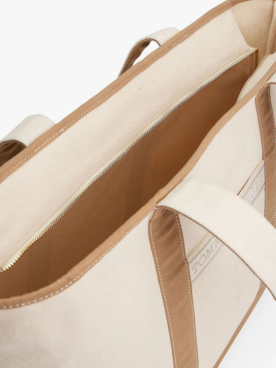 Tommy Hilfiger Fabric Beach Bag Beige