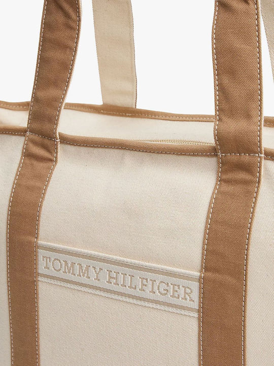 Tommy Hilfiger Fabric Beach Bag Beige