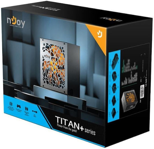 NJOY Titan+ 750W Schwarz Computer-Netzteil Voll verkabelt 80 Plus Bronze