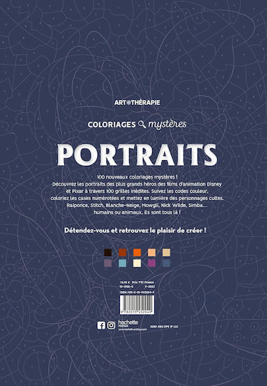 Coloriages Mysteres Disney - Portraits - Hachette - Paperback / Softback