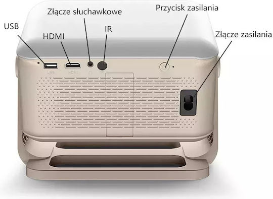 Kiano Chill Projector LCD Full HD Λάμπας LED με Wi-Fi και Ενσωματωμένα Ηχεία