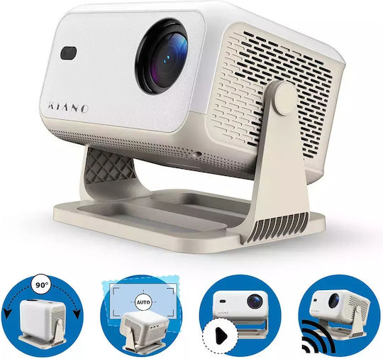 Kiano Chill Projector LCD Full HD Λάμπας LED με Wi-Fi και Ενσωματωμένα Ηχεία