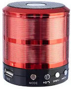 Portable Bluetooth-Lautsprecher 3W mit Radio und Akkulaufzeit bis zu 3 Stunden Rot