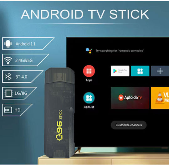 Smart TV Stick Android Full HD με Wi-Fi / HDMI