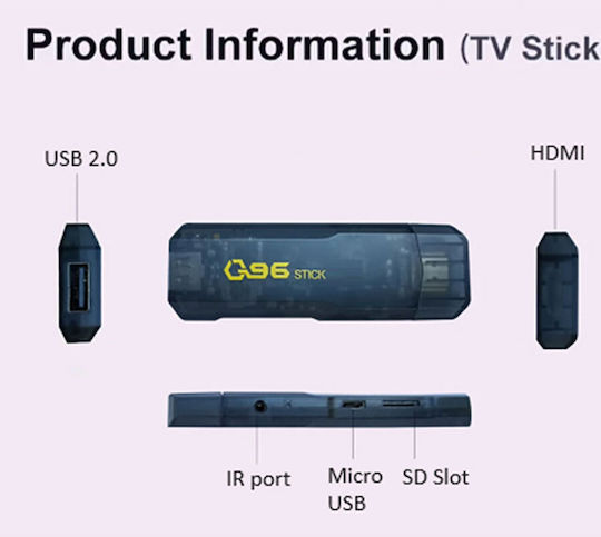Smart TV Stick Android Full HD με Wi-Fi / HDMI