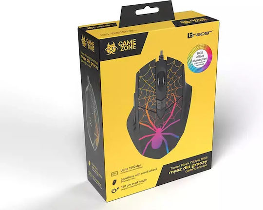 Tracer Black Widow RGB Gaming Mouse Black