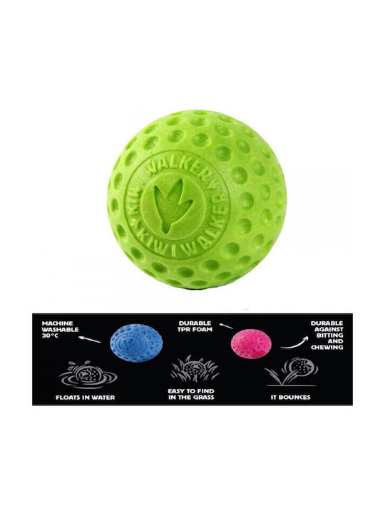 Kiwi Walker Ball Toy Dog made of Rubber Green 1pcs
