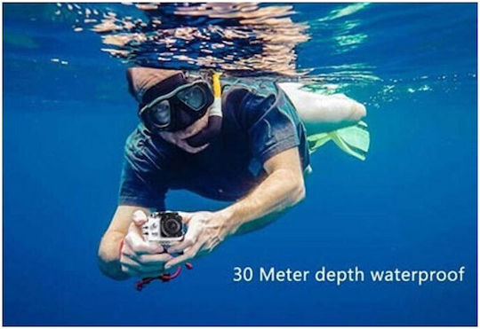0600K-008S Action Camera Full HD (1080p) Υποβρύχια (με Θήκη) με Οθόνη 1.5" Μαύρη