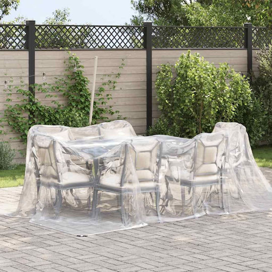 vidaXL Waterproof Tarpaulin 140gr/m² 4x3m. Light Type Transparent