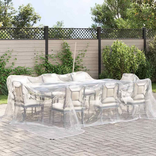 vidaXL Waterproof Tarpaulin 140gr/m² 5x5m. Light Type Transparent