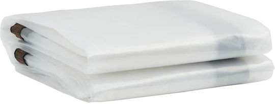 vidaXL Αδιάβροχος Μουσαμάς 140gr/m² 5x5μ. Ελαφρού Τύπου Διάφανος