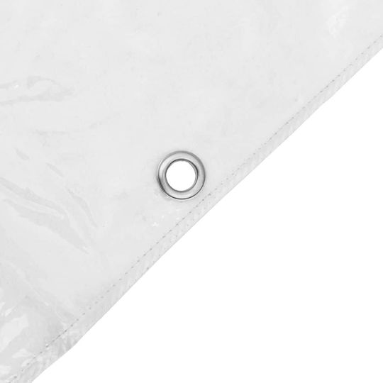 vidaXL Waterproof Tarpaulin 350gr/m² 6x1m. Heavy Duty Transparent